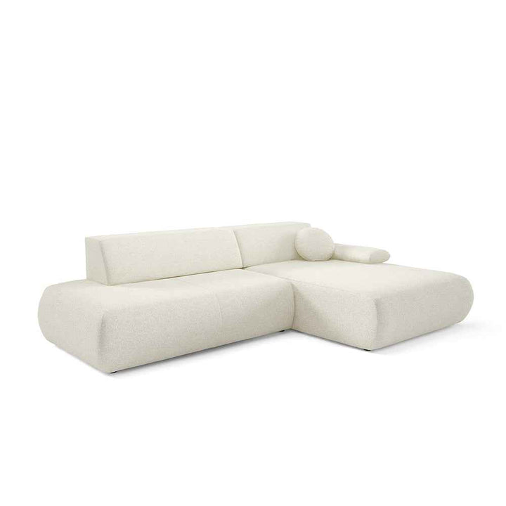 Narożnik z funkcją spania Puentro Perłowa Poranna Biel (PUENTE 03)