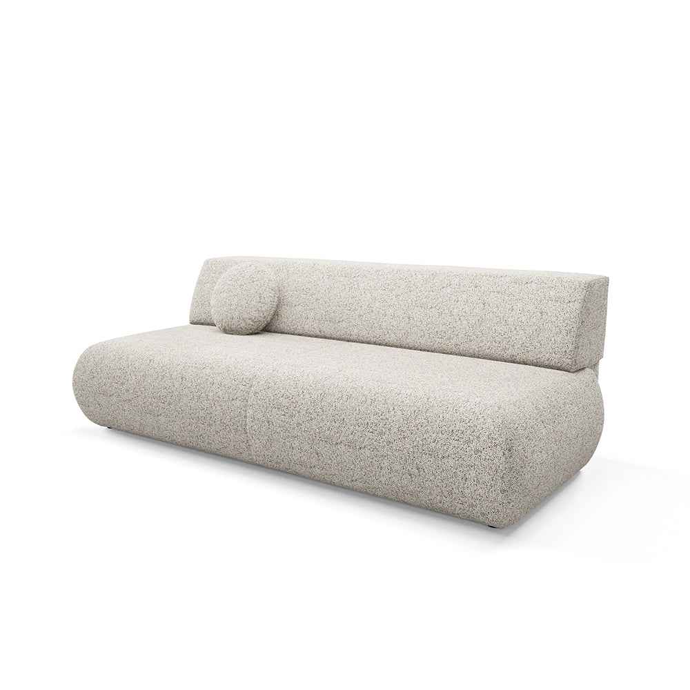 Sofa z funkcją spania 140x200 z pojemnikiem w stylu nowoczesnym | Puentro Popielny Woal (PUENTE 06)