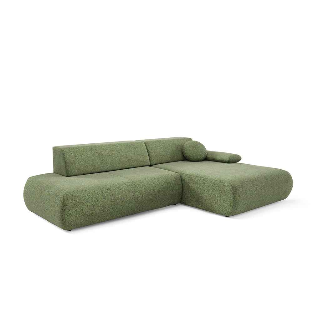 Narożnik z funkcją spania Puentro Zielony Chmiel (PUENTE 34)