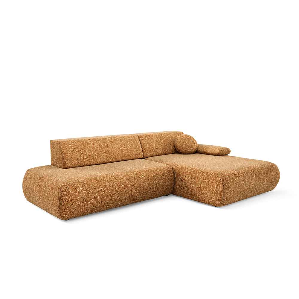 Narożnik z funkcją spania Puentro Miodowa Sepia (PUENTE 52)