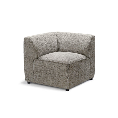 Narożnik Modułowy BRICK Moduł M Prawo Szary Taupe (BELLA 15)
