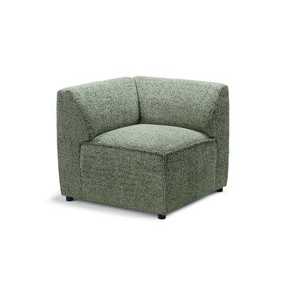 Sofa Modułowa BRICK Moduł M Prawo Zgaszona Oliwka (BELLA 85)