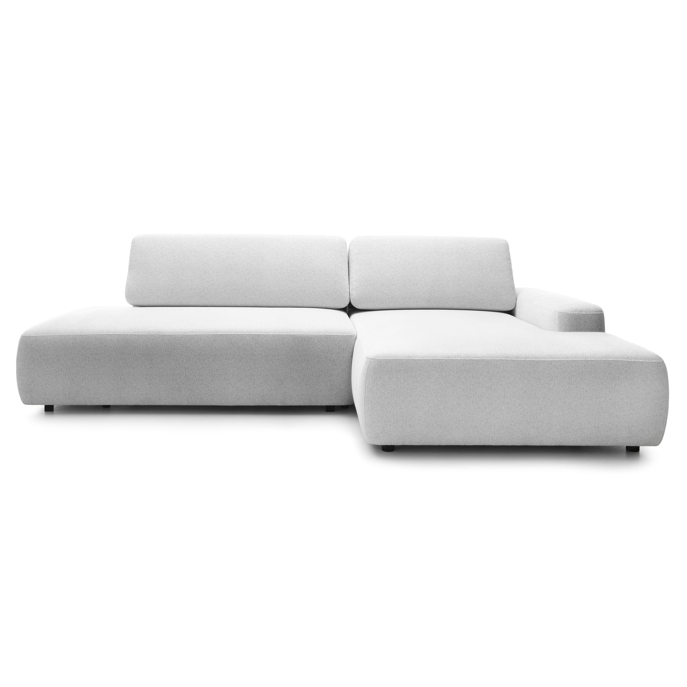 Narożnik z funkcją spania 4-osobowy 125x210 w stylu japandi | Bamby Prawostronny Poranna Rosa (RAVEN 21)