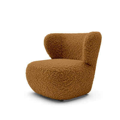 Fotel wypoczynkowy 82x74 cm w stylu japandi | OLEMO Orzechowa Terra (ROLF 12)