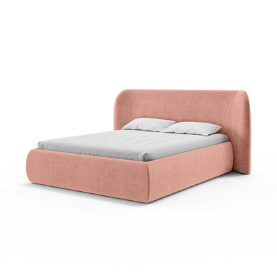 Polsterbett mit Bettkasten im Modern-Soft-Stil | Frasspo
