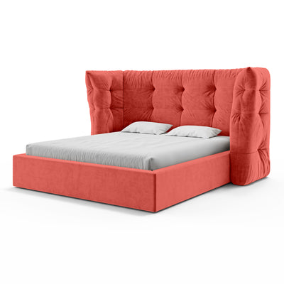 Polsterbett mit Steppung und Bettkasten im Glamour-Stil | Diara