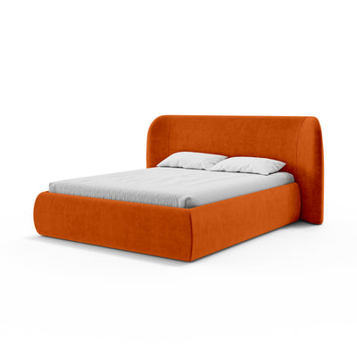 Polsterbett mit Bettkasten im Modern-Soft-Stil | Frasspo