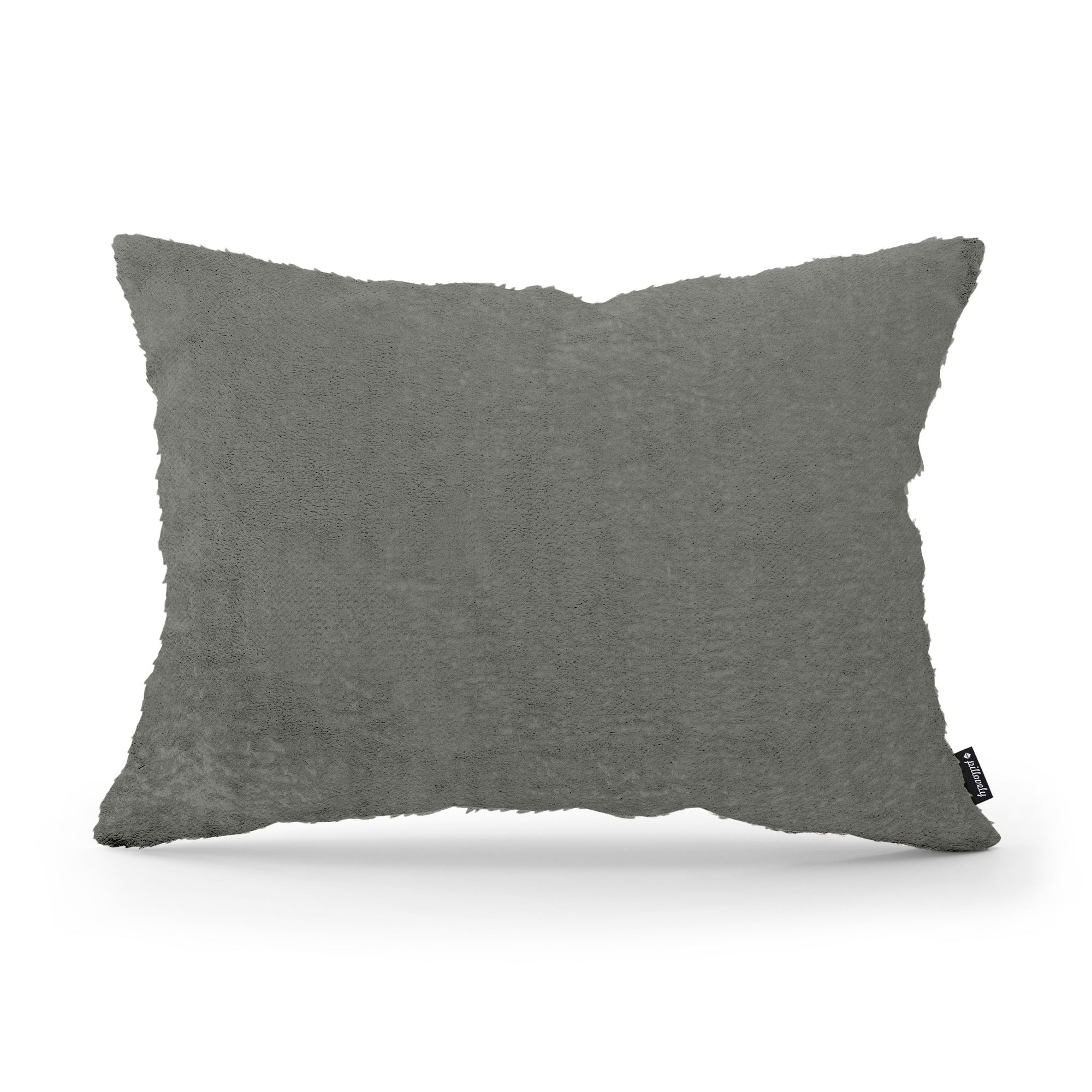 Poduszka dekoracyjna 40x55 cm w stylu glamour – 100% PES, sprężyste wypełnienie | Plusz Popielista Zieleń (SORRISO 02)