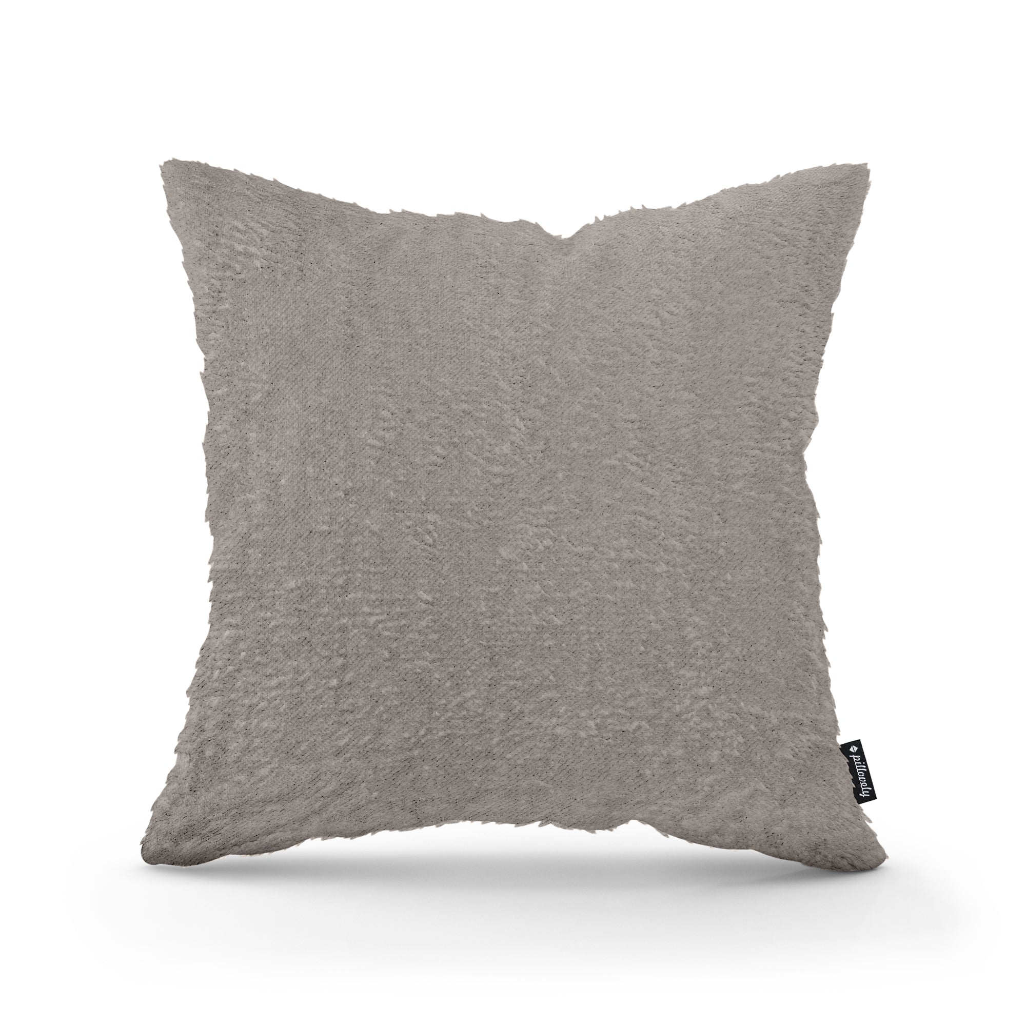 Poduszka Dekoracyjna Plusz 45x45 Szarość Piasku