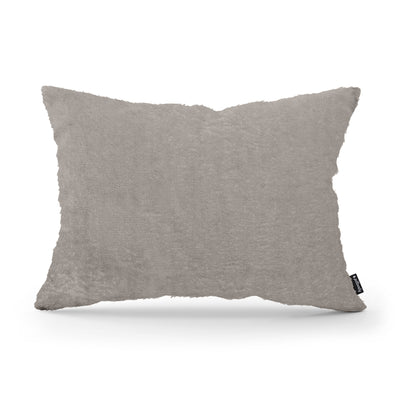 Poduszka dekoracyjna 40x55 cm w stylu glamour | Plusz Szarość Piasku (SORRISO 05)
