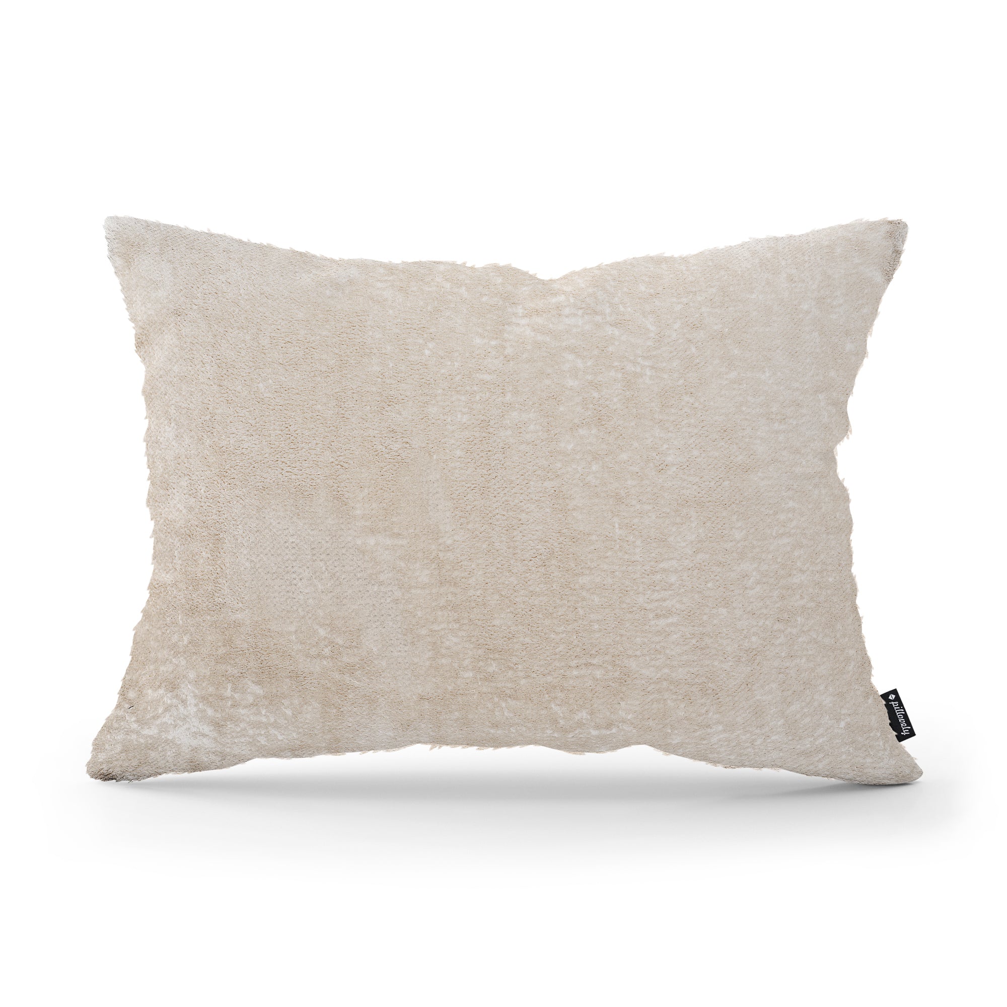 Poduszka dekoracyjna 40x55 cm w stylu glamour – 100% PES, sprężyste wypełnienie | Plusz Pergaminowy Beż (SORRISO 06)