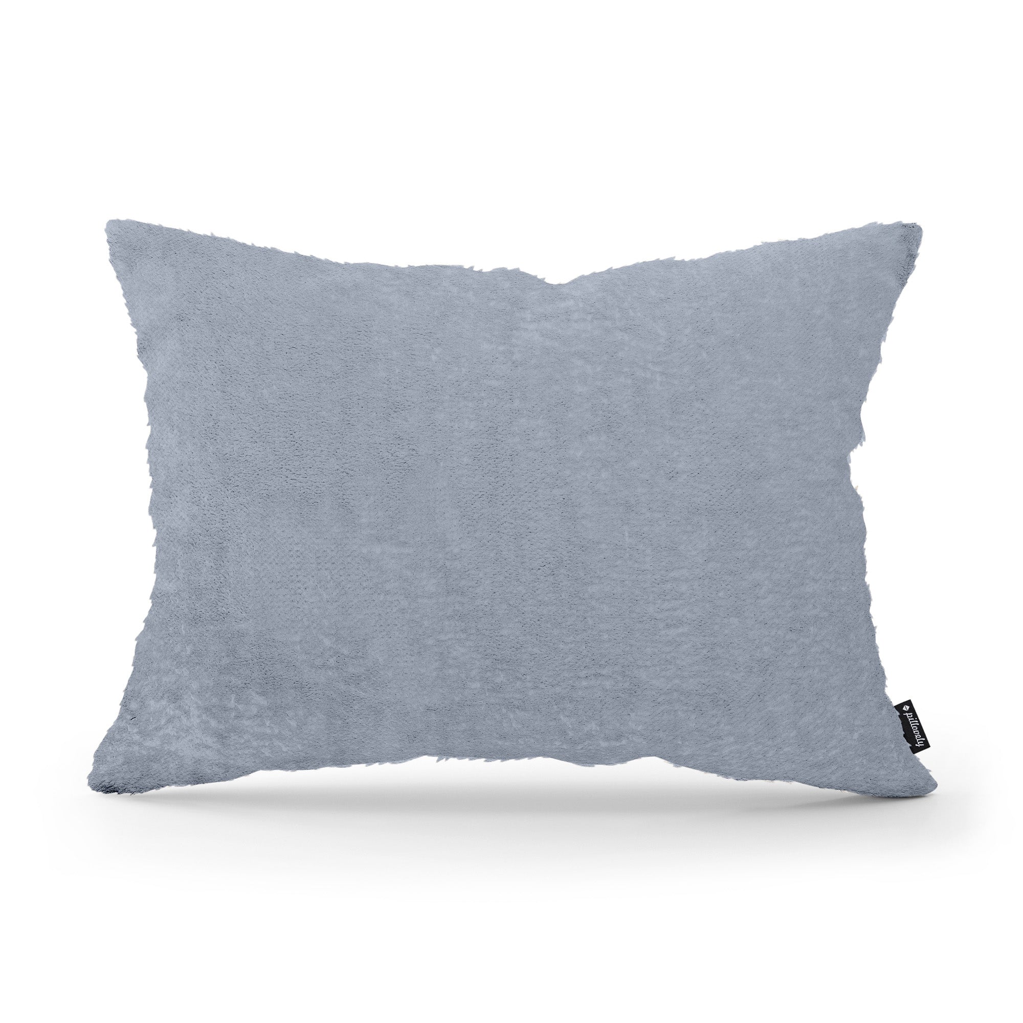 Poduszka dekoracyjna 40x55 cm w stylu glamour – 100% PES, sprężyste wypełnienie | Plusz Mgła Oceanu (SORRISO 07)