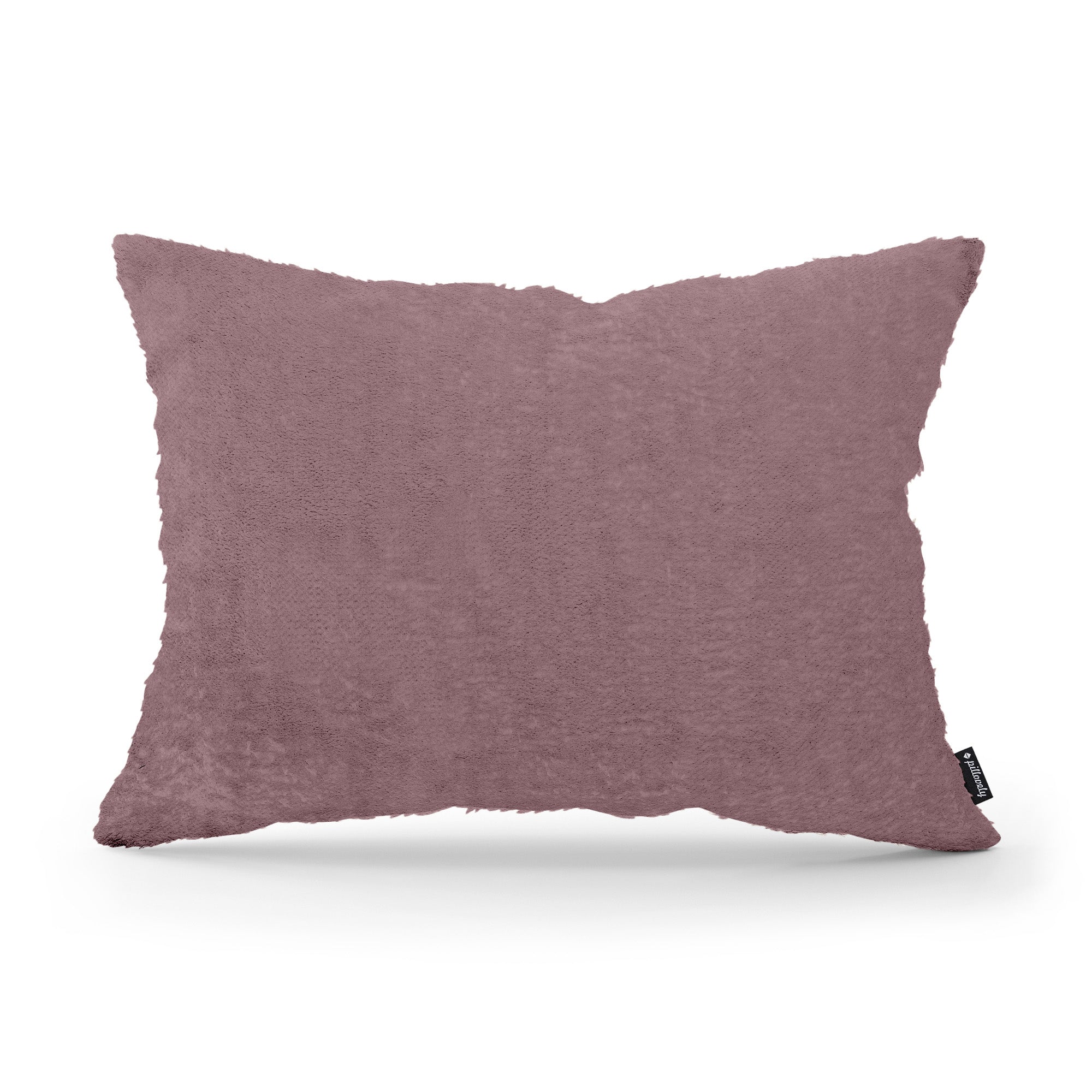 Poduszka dekoracyjna 40x55 cm w stylu glamour – 100% PES, sprężyste wypełnienie | Plusz Różana Sepia (SORRISO 10)