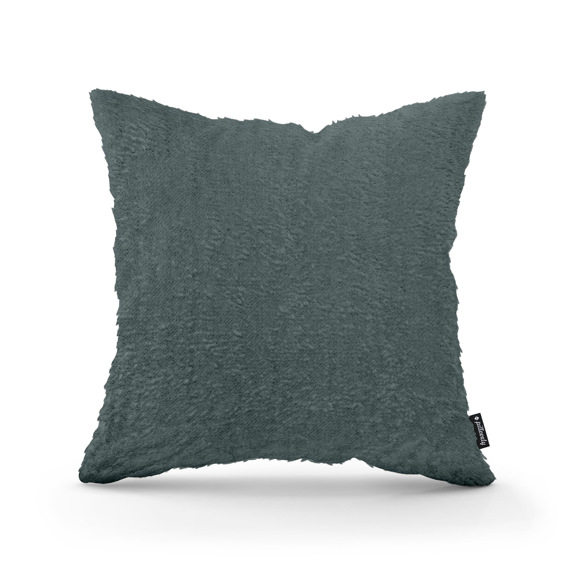 Poduszka Dekoracyjna Plusz 45x45 Rubinowy Granat