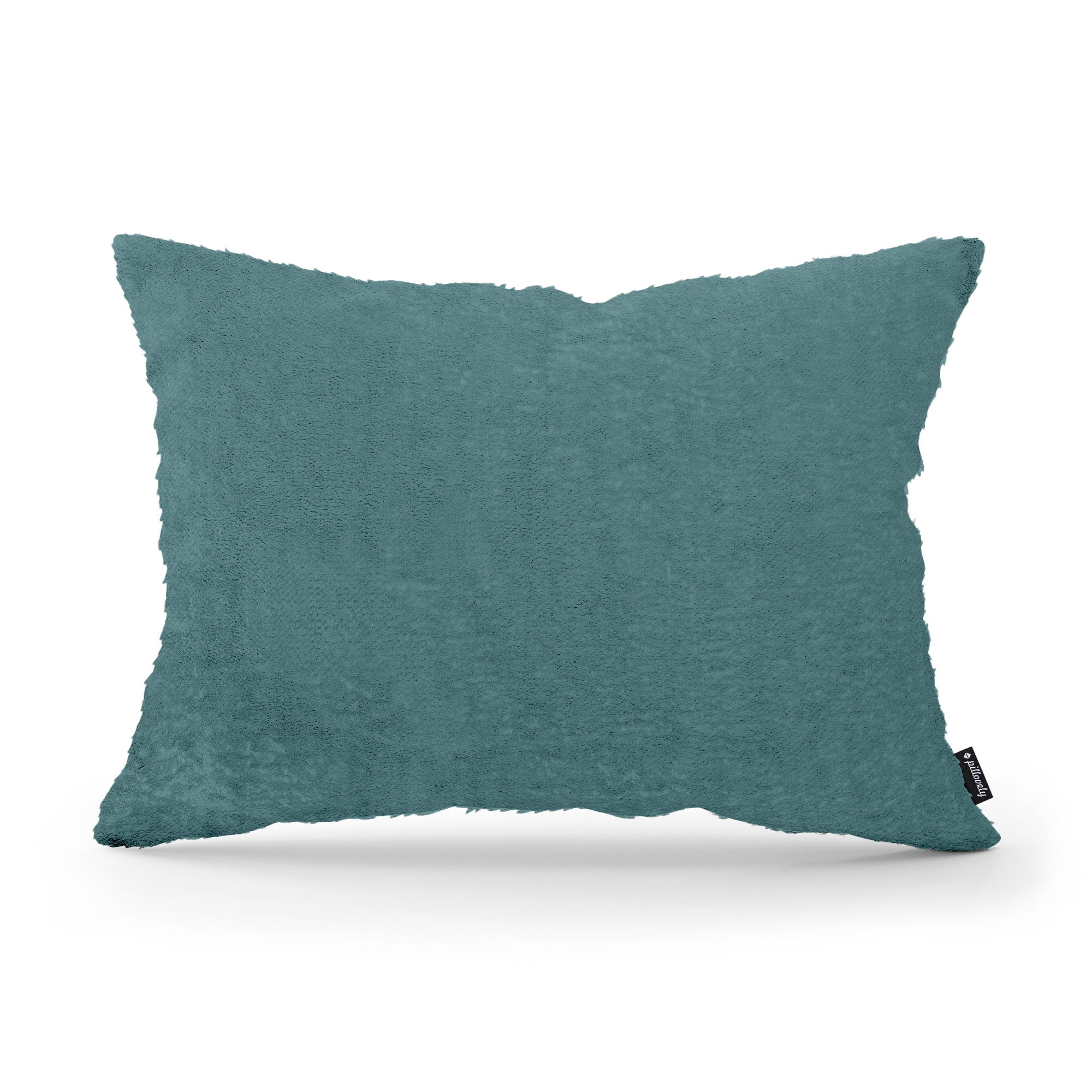 Poduszka dekoracyjna 40x55 cm w stylu glamour – 100% PES, sprężyste wypełnienie | Plusz Morska Patyna (SORRISO 17)