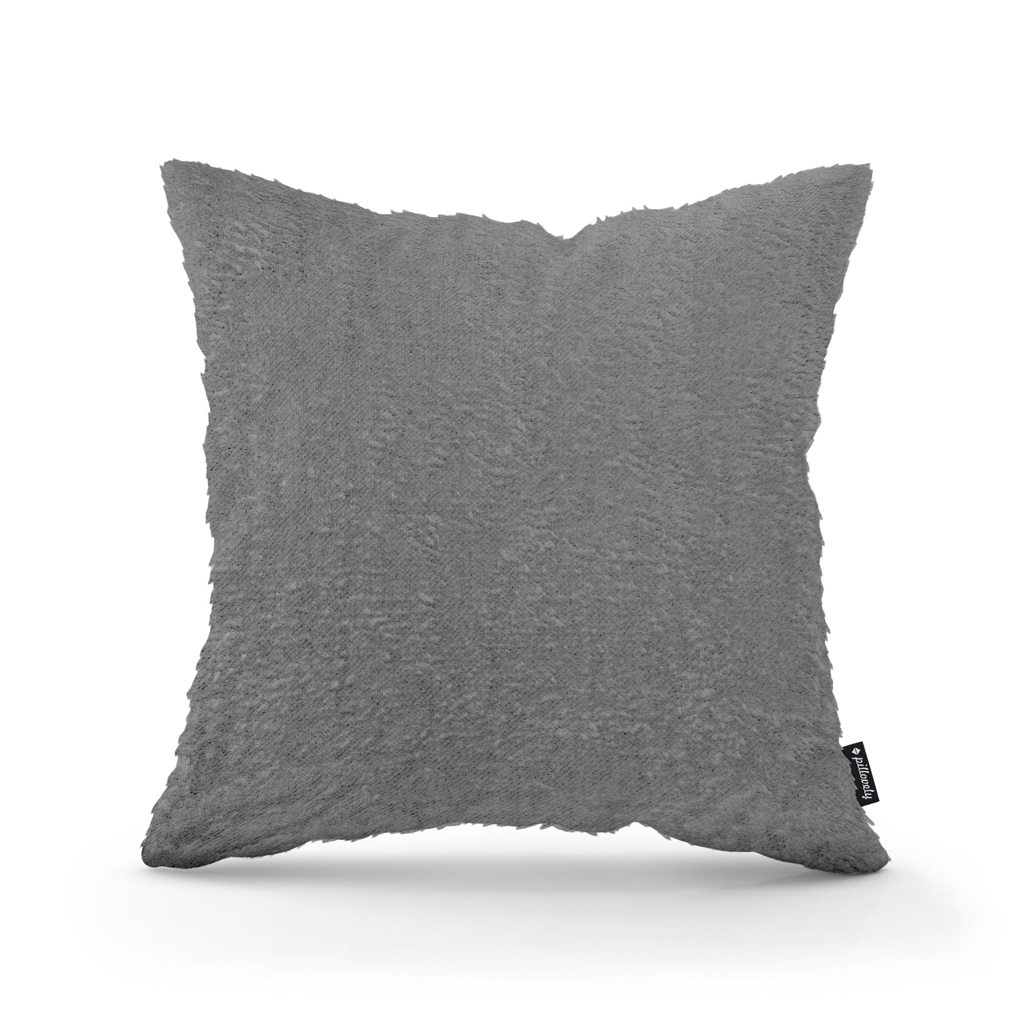 Poduszka Dekoracyjna Plusz 45x45 Grafitowy Pył