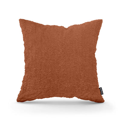 Poduszka dekoracyjna 45×45 cm w stylu glamour | Plusz Ceglany Mat (SORRISO 24)