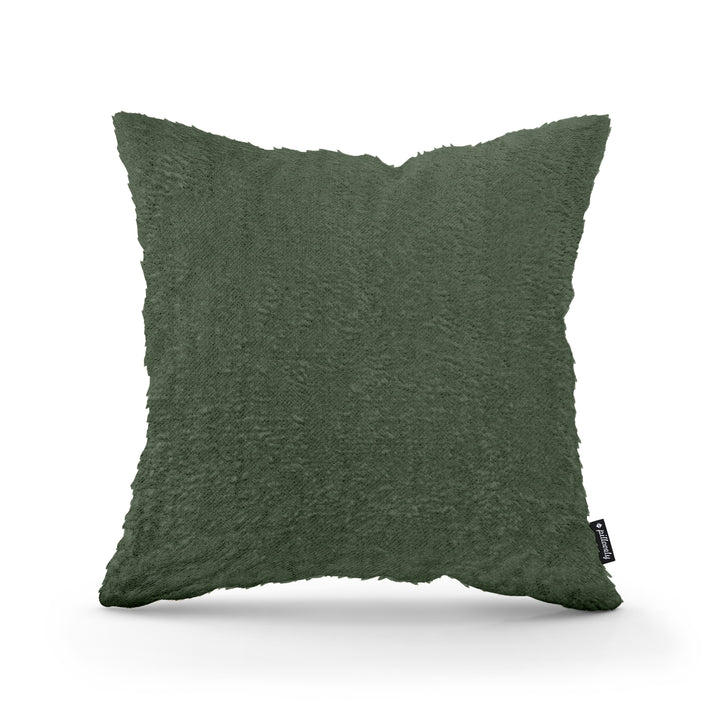 Poduszka Dekoracyjna Plusz 45x45 Zielony Grafit