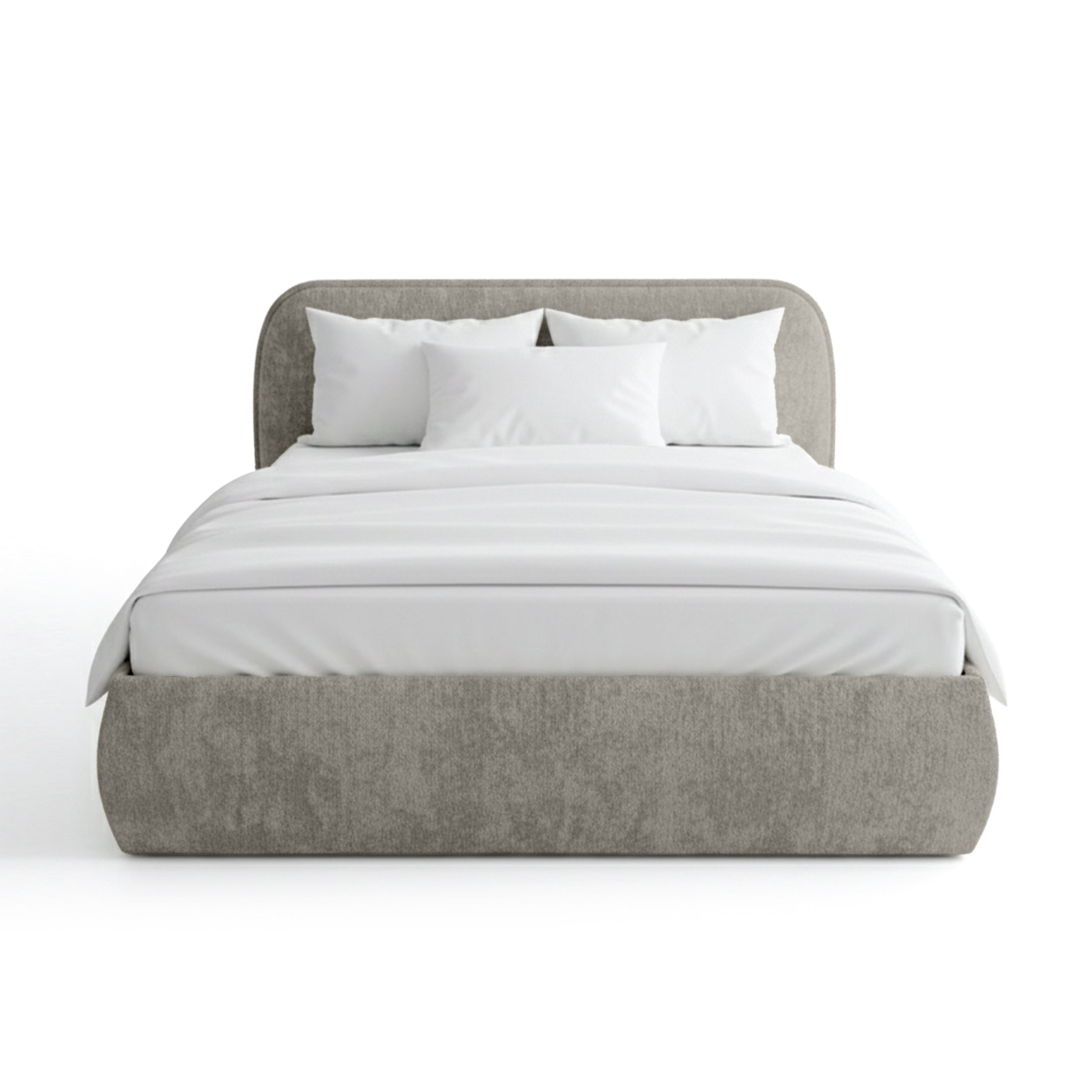 Polsterbett mit Bettkasten im Soft-Modern-Stil | Eterial