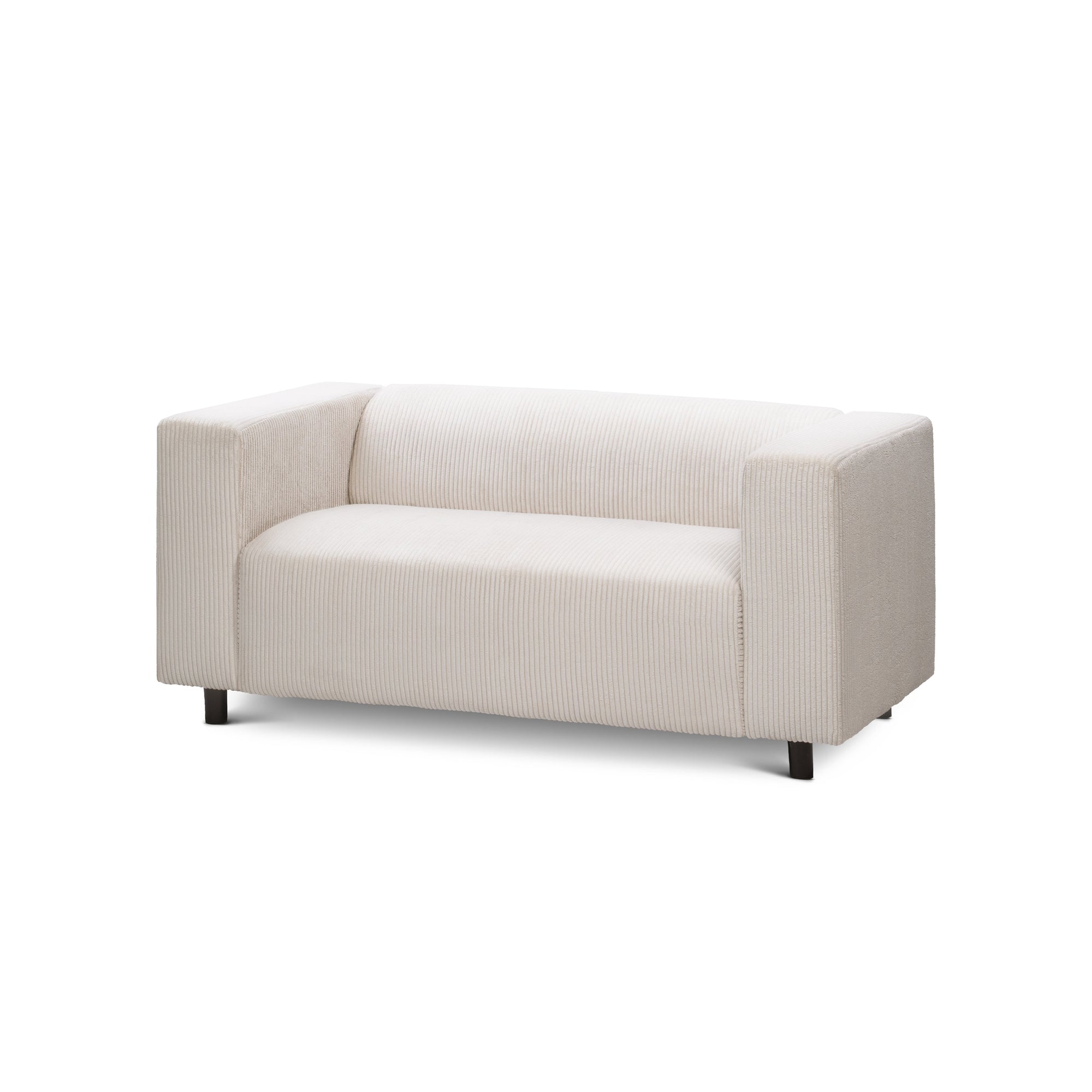 sofa 2-osobowa 151 cm – sztruks POSO, styl minimalistyczny | July Porcelanowy Beż (POSO 38)