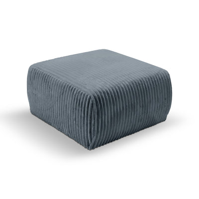 Gepolsterter Pouf 82x41 im Vintage-Stil | ALLORO – Morgengraphit (TILIA 85)