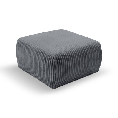 Gepolsterter Pouf 82x41 im Vintage-Stil | ALLORO – Grauer Horizont (TILIA 90)