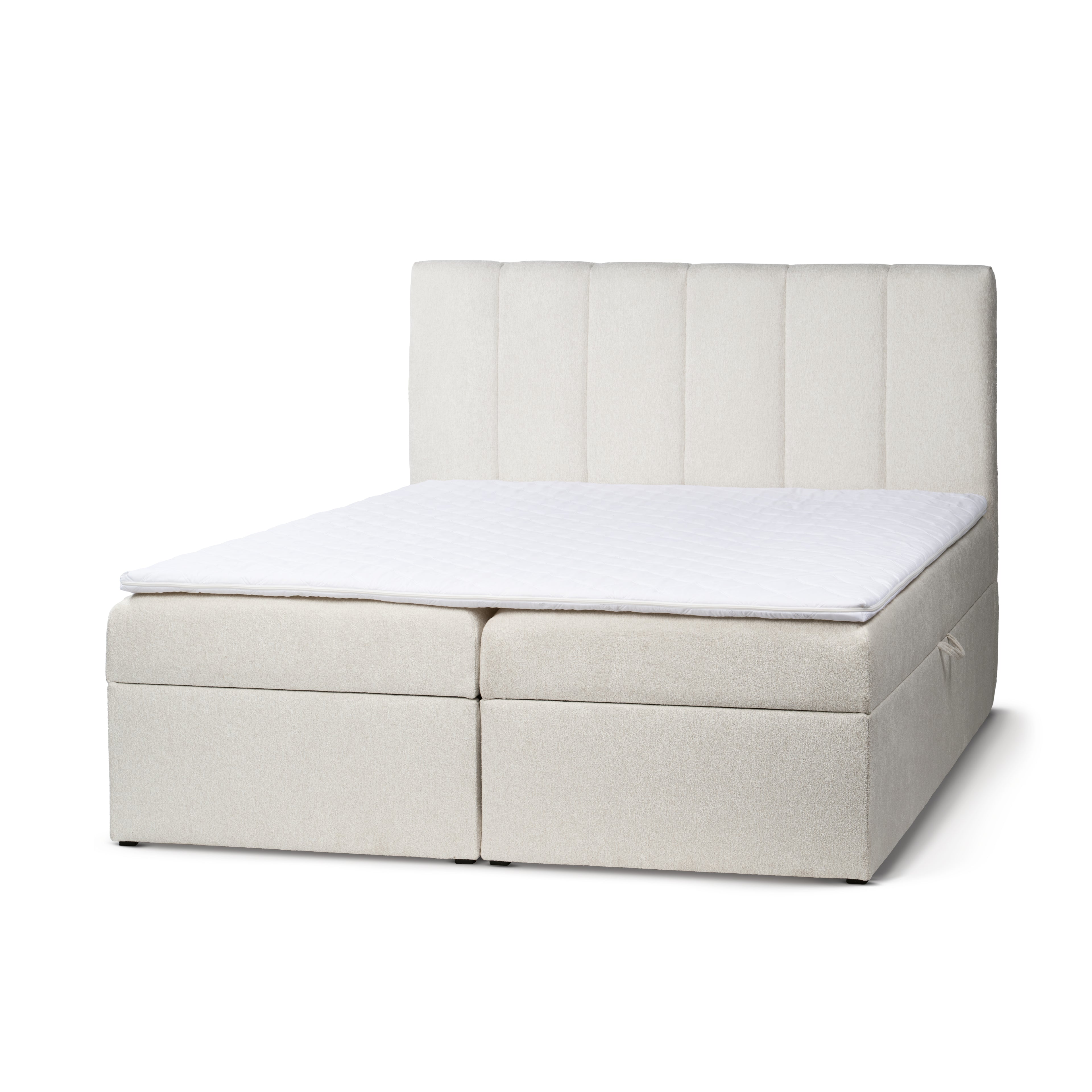 Łóżko Kontynentalne z Pojemnikiem Stavy 200 Perłowy Kamień