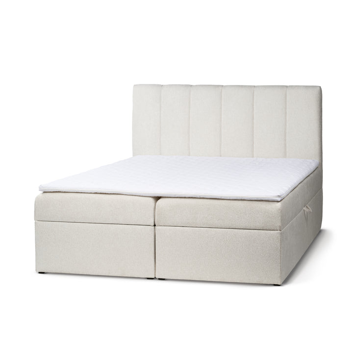 Łóżko Kontynentalne z Pojemnikiem Stavy 200 Perłowy Kamień