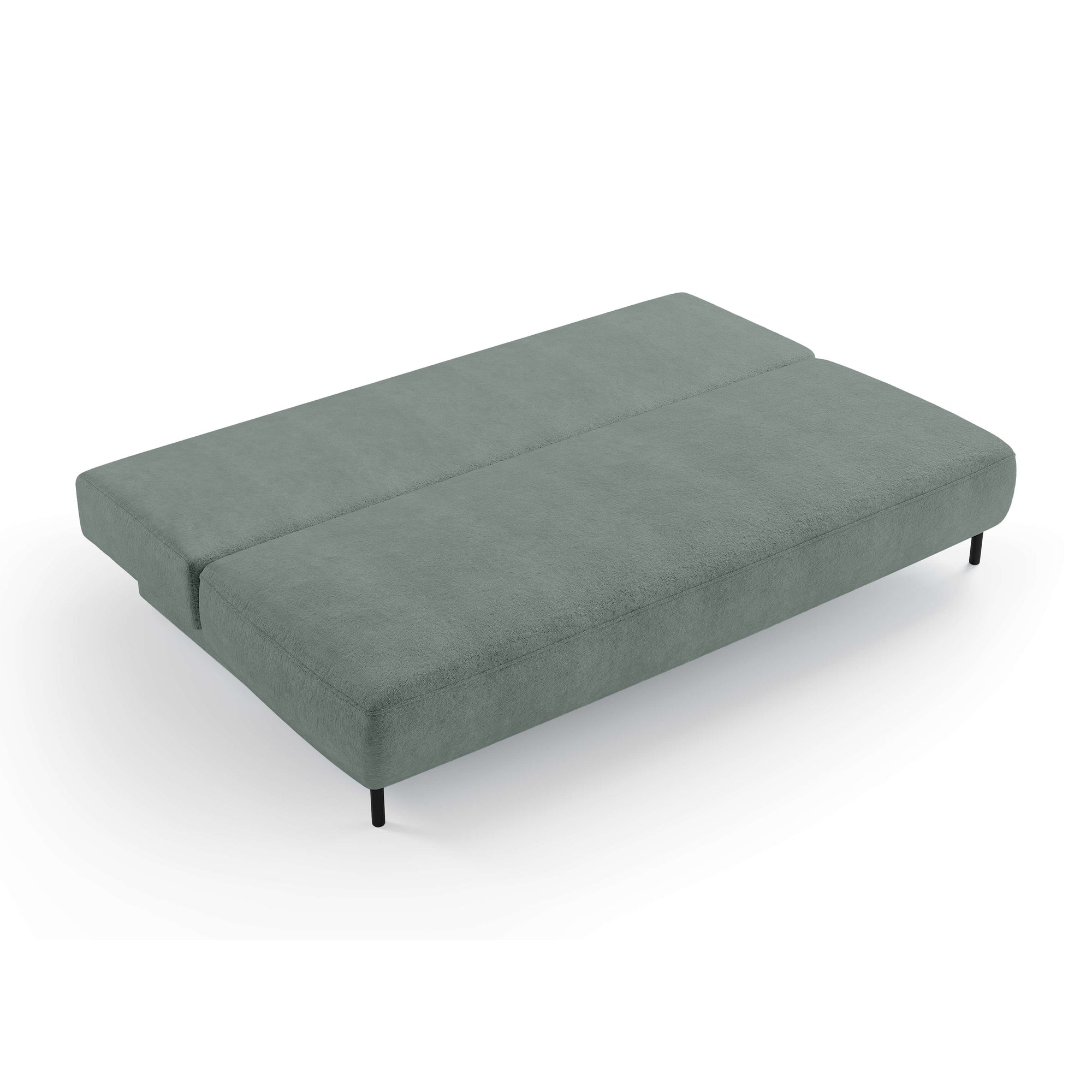 Sofa 2-osobowa z funkcją spania 140x200 z pojemnikiem w stylu nowoczesnym – mechanizm DL, sprężyny bonellowe | Tola