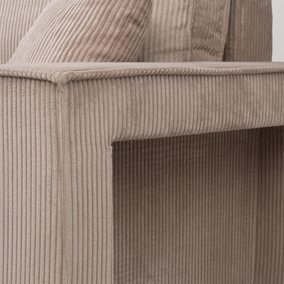 Narożnik uniwersalny z funkcją spania z pufą w stylu nowoczesnym | Klara