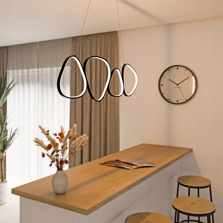 Lampa wisząca LED z pętlami Loria