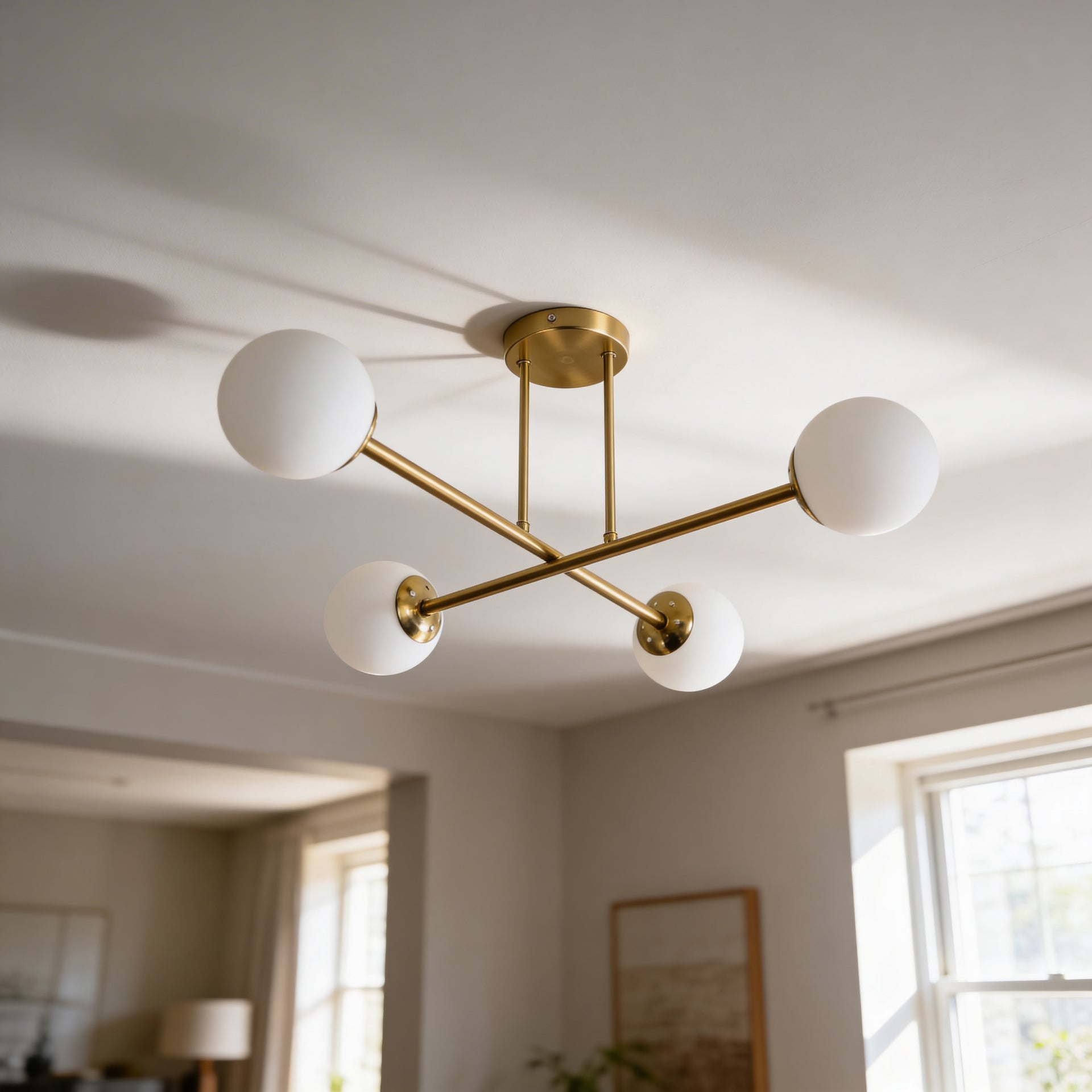 Lampa sufitowa z kulami Orbitella