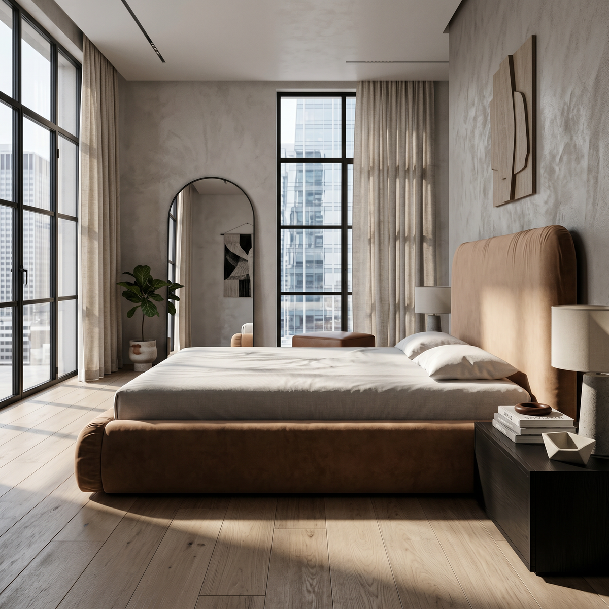 Polsterbett mit Bettkasten im Modern-Organic-Stil | Paries