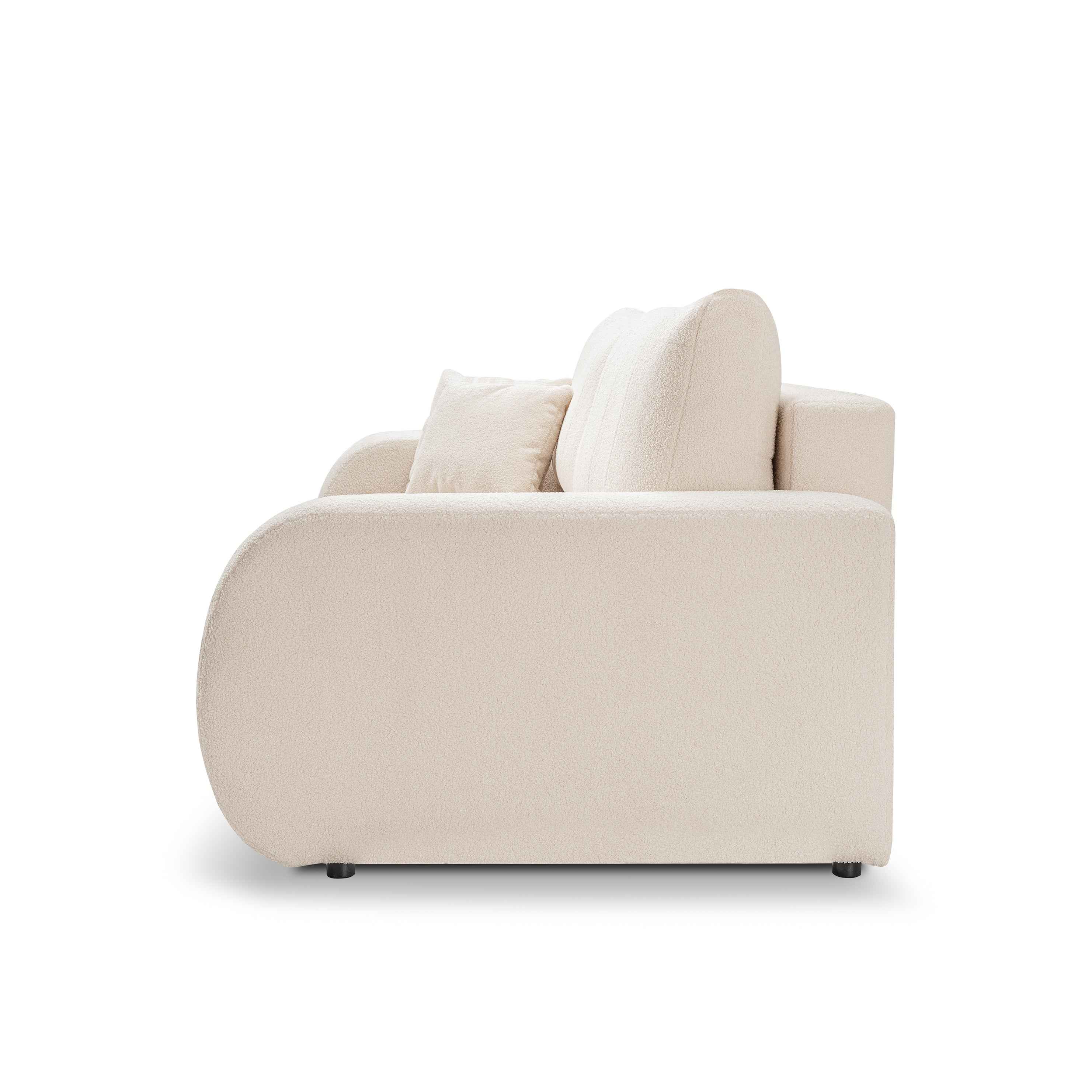 Sofa 3-osobowa z funkcją spania 144x200 w stylu skandynawskim | BALOA