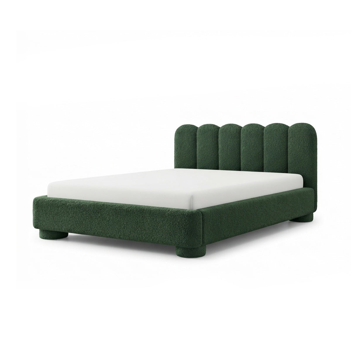 Polsterbett Lattri 120x200–200x200 mit Bettkasten im Modern-Organic-Stil, Stoff Coral – Hauptbild | Pillovely