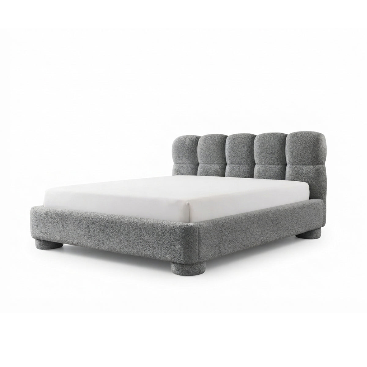 Polsterbett Lattro 120x200–200x200 mit Bettkasten im Modern-Organic-Stil, Stoff Coral – Hauptbild | Pillovely