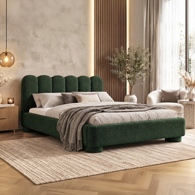 Polsterbett Lattri 120x200–200x200 mit Bettkasten im Modern-Organic-Stil, Stoff Coral – im Interieur | Pillovely