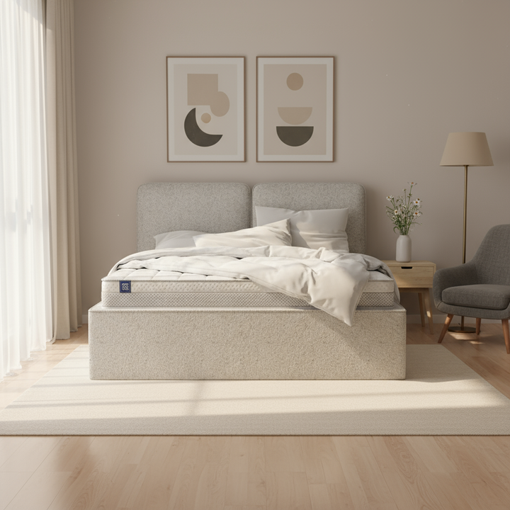 Łóżko Tapicerowane Mokka