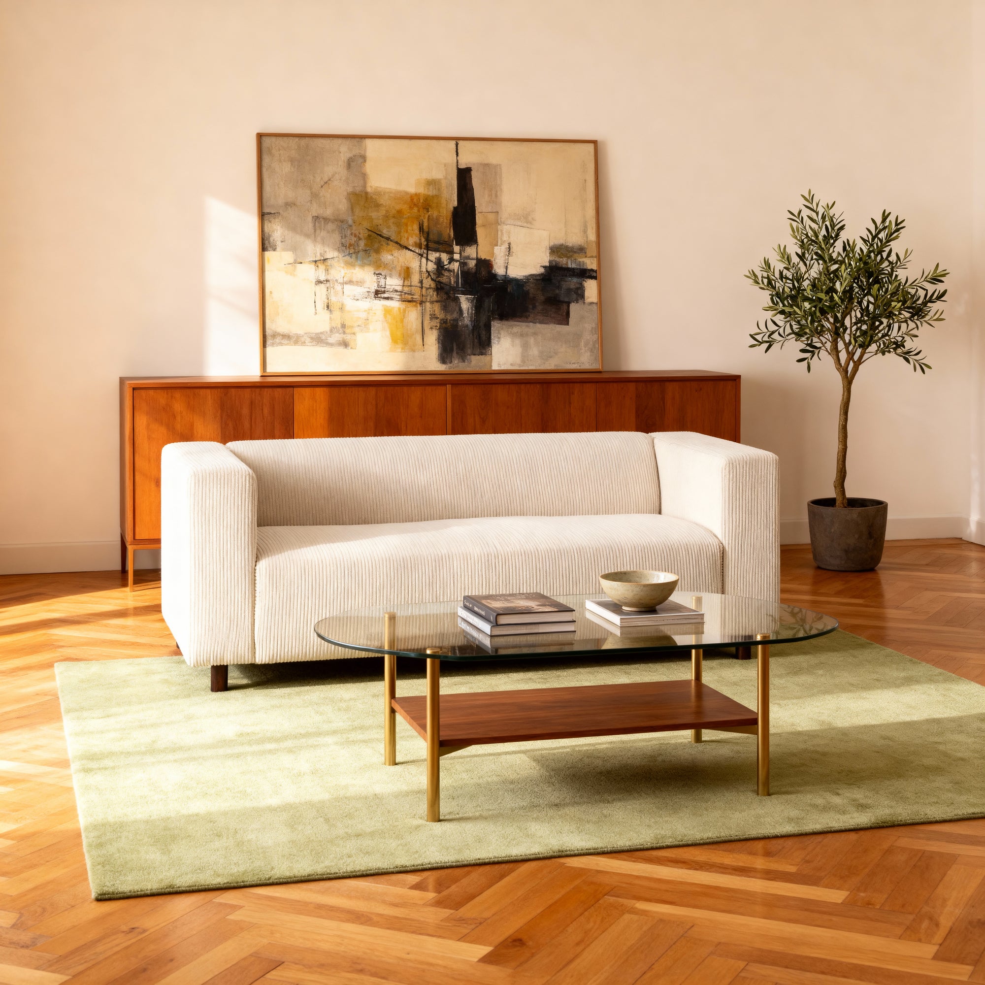 Sofa 3-osobowa 175 cm – kompaktowa, nowoczesny sztruks | July