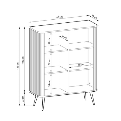 Kommode 103x129 im modernen Stil | Eva