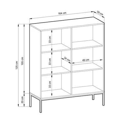 Komoda 104x125 w stylu nowoczesnym | Roza