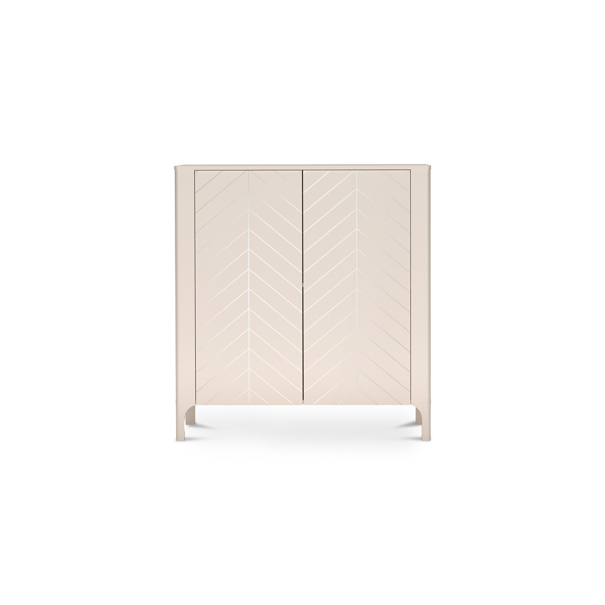 Kommode EKLIPSO 103x95 mit zweitüriger Front im modernen Stil, Farbe Kaschmir – Vorderansicht | Pillovely
