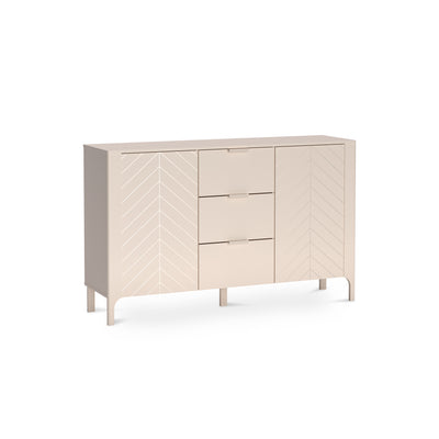 Kommode EKLIPSO 153x95 mit Fischgrätfronten im modernen Stil, Farbe Kaschmir – Hauptbild | Pillovely