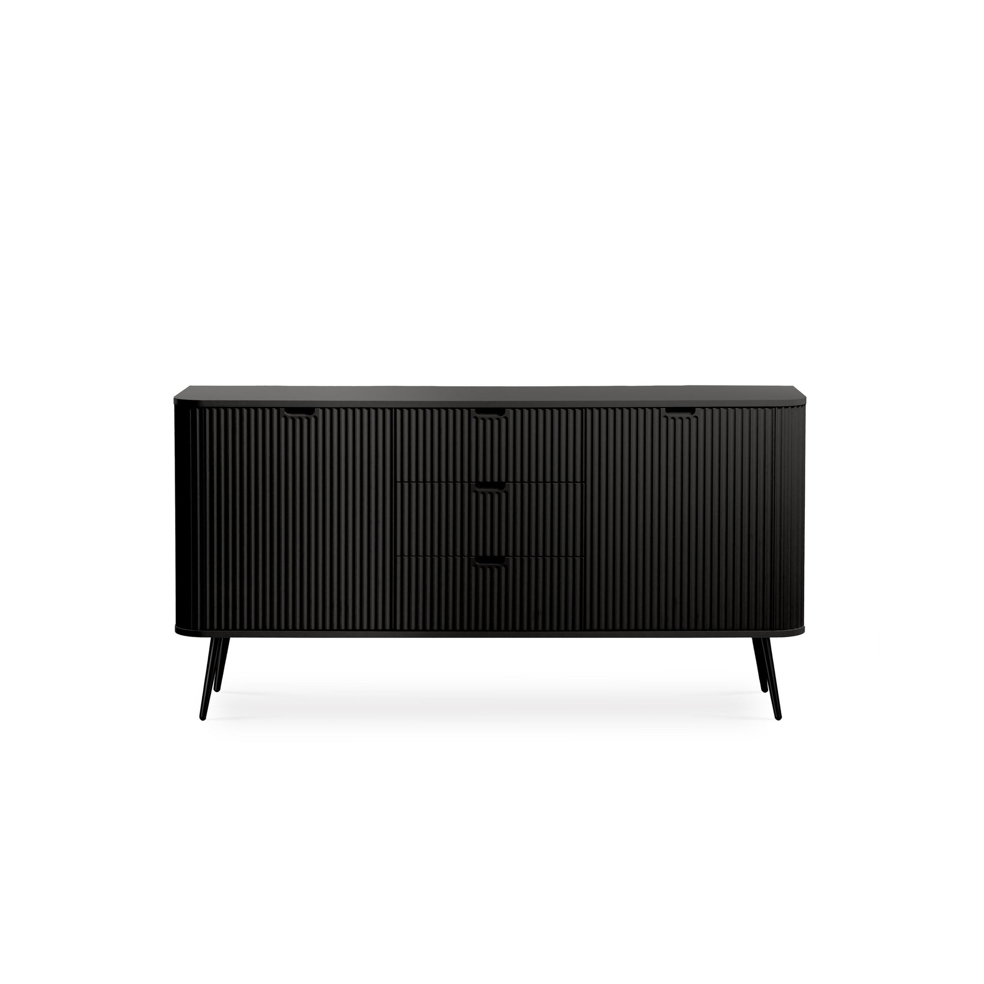 Komoda z drzwiami i szufladami 168x87 w stylu nowoczesnym - cichy domyk, złote lub czarne nóżki | Eva