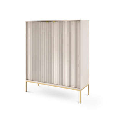 Komoda 104x125 w stylu nowoczesnym | Roza Kaszmir Złota