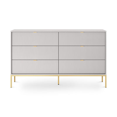 Komoda szufladami 154x91 w stylu glamour | Roza