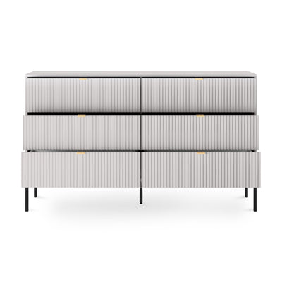 Komoda szufladami 154x91 w stylu glamour | Roza