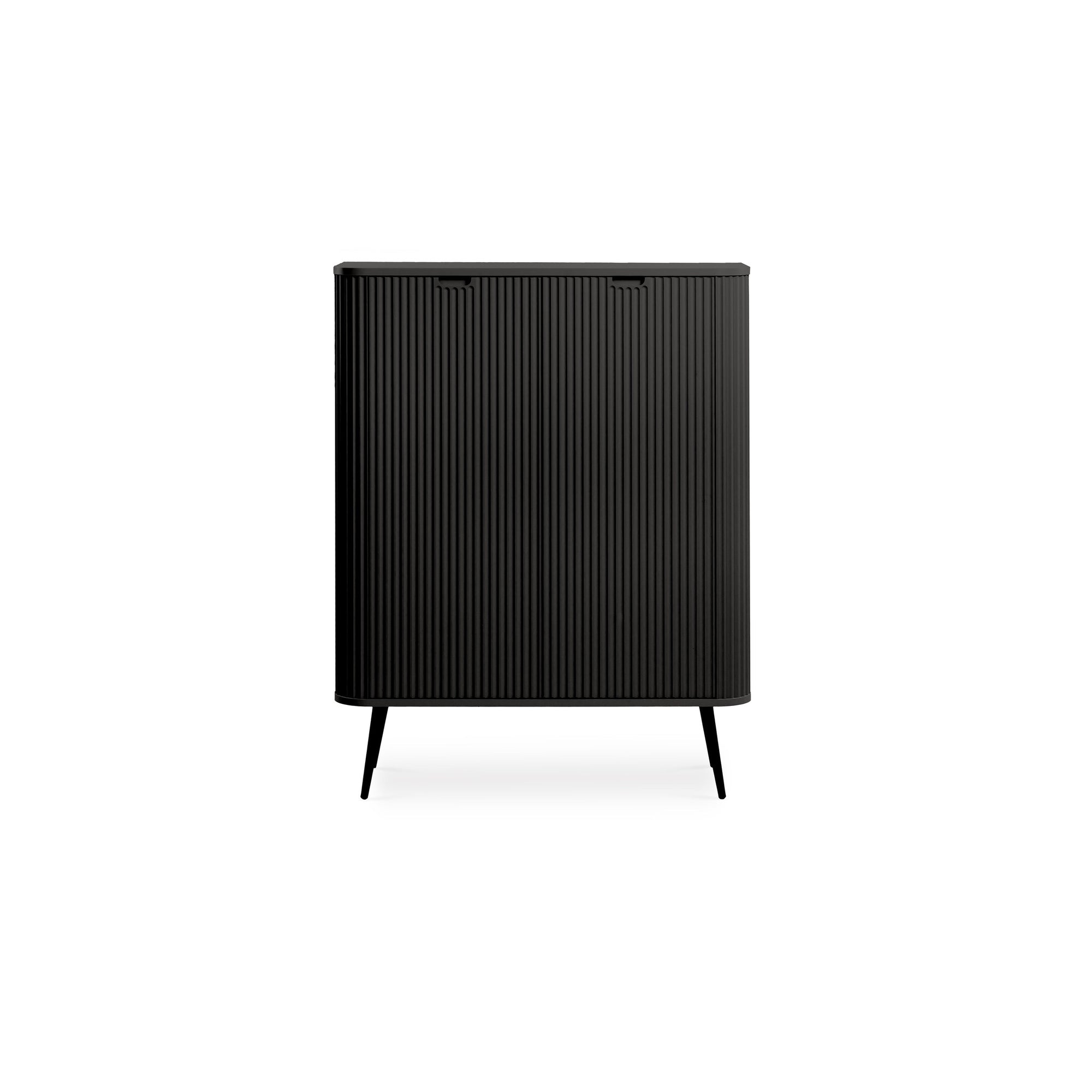 Komoda 103x129 w stylu nowoczesnym - frezowane fronty, ukryte uchwyty, złote lub metalowe nogi | Eva