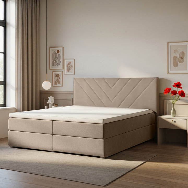 Łóżko Kontynentalne z Pojemnikiem Lasy