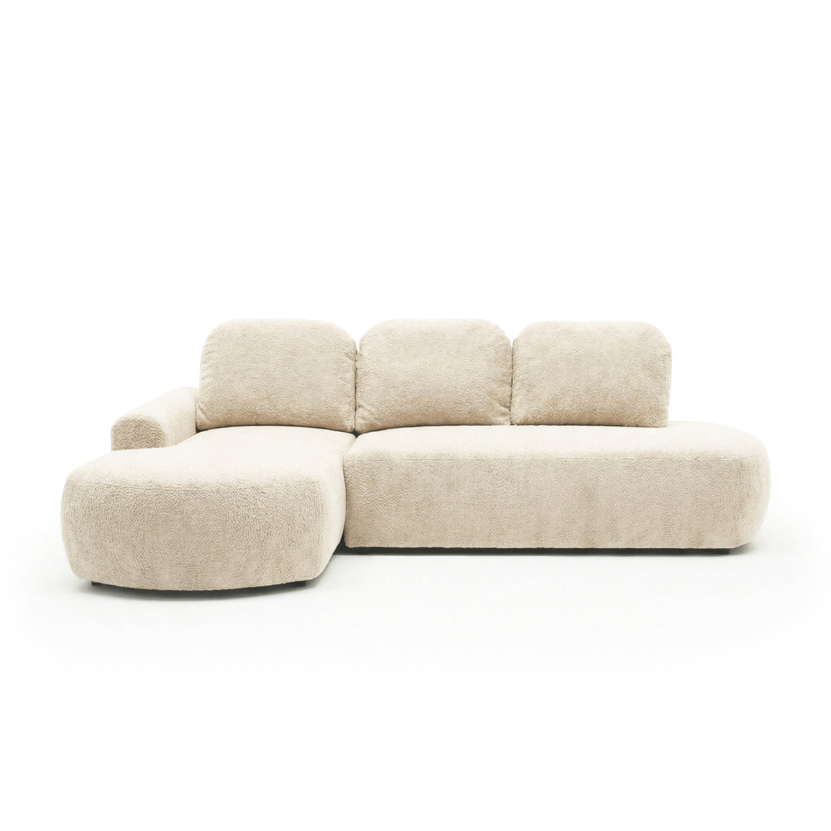Ecksofa Moluni 263 cm Leinenstein (BELLINI 20) linksseitig – Ecksofa für vier Personen